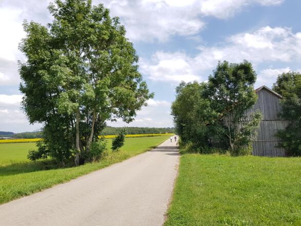 Hawangen Richtung DB Günztalradweg