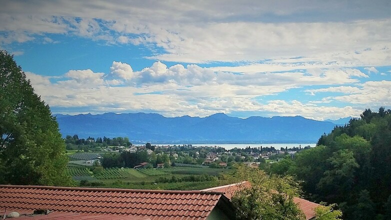 Blick vom Taubenberg zum Bodensee