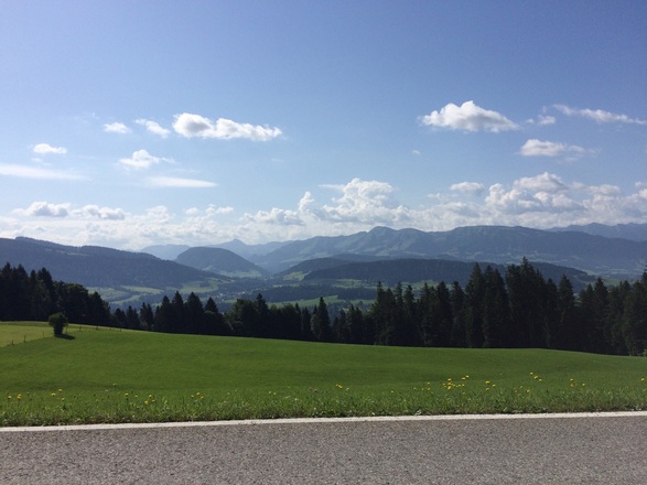 Grandioser Blick in den Bregenzer wald
