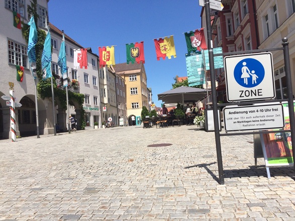 Fussgängerzone Isny im Allgäu