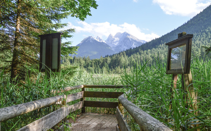 Die Aussichtsplattform am Taubensee