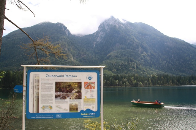 Infotafel am Hintersee
