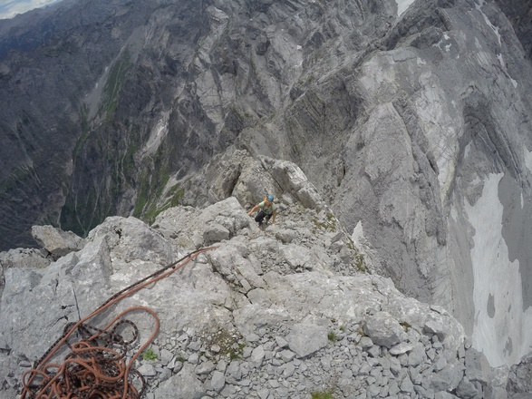 die letzten Meter auf die Watzmann Jungfrau