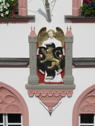 Rathaus Hof - historisches Stadtwappen