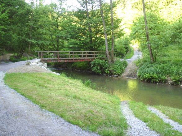 Brücke entlang des Ohetal-Radweges