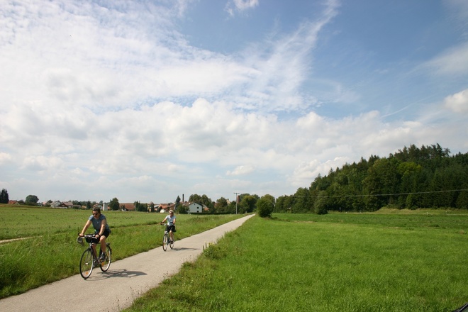 Bei Möding auf dem „Bockerlbahnradweg“.