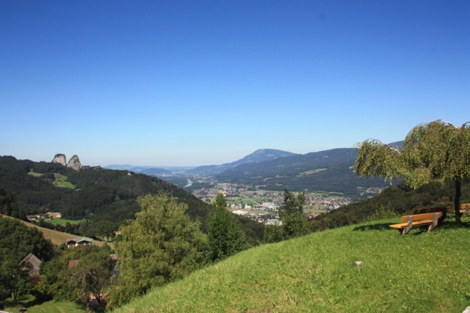 Rastplatz mit Blick zu den Barmsteinen