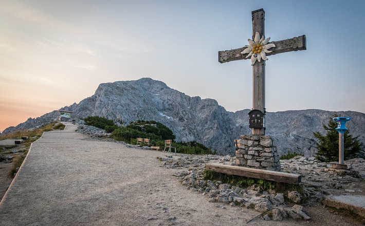 Das Gipfelkreuz des Kehlsteins