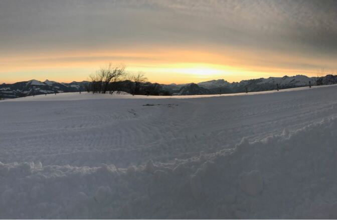 Sonnenaufgang am Rossfeld