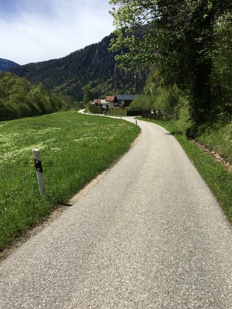 Radweg Ríchtung Berchtesgaden