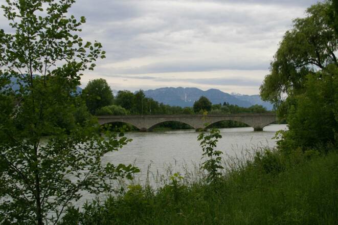 Eisenbahnbrücke über die Saalach