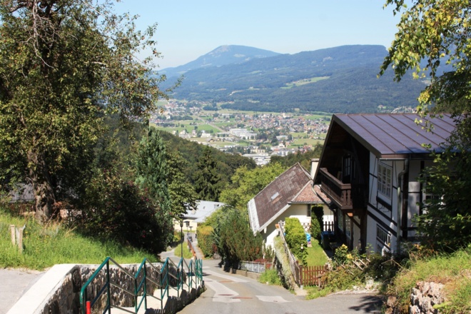 Ausblick von Bad Dürrnberg ins Tal