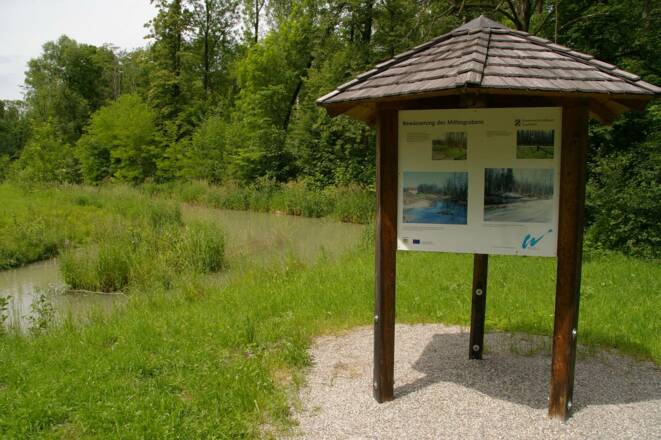 Schautafel am Mittergraben