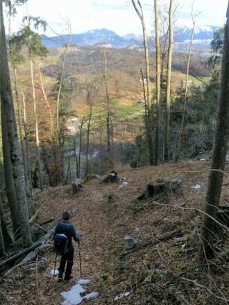 Abstieg mit Barmsteinblick