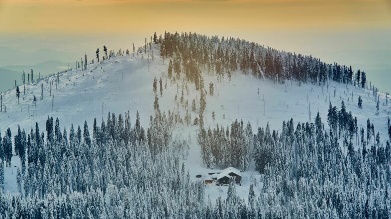 Blick zur Chamer Hütte