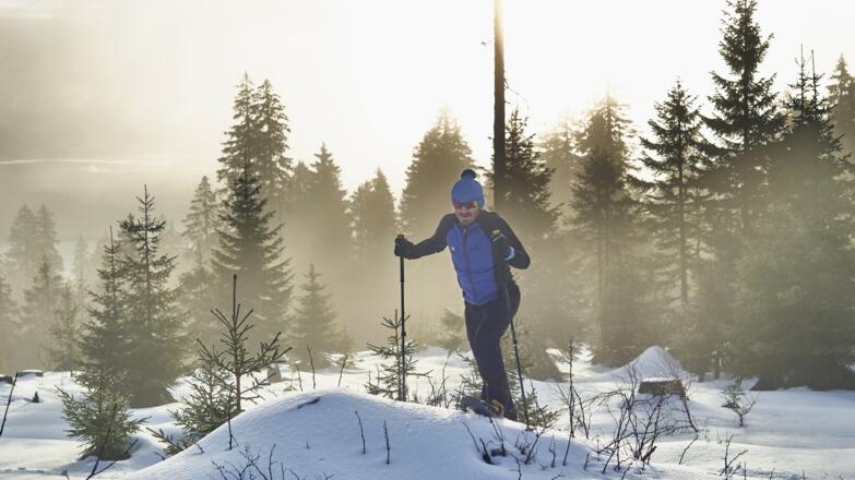 Schneeschuhwanderung durch die Wälder