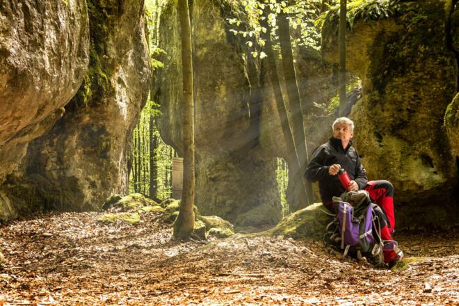 Die Felsformation Steinerne Stadt