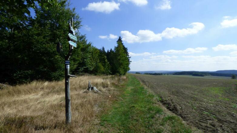 Wegeverlauf auf dem Rennsteig