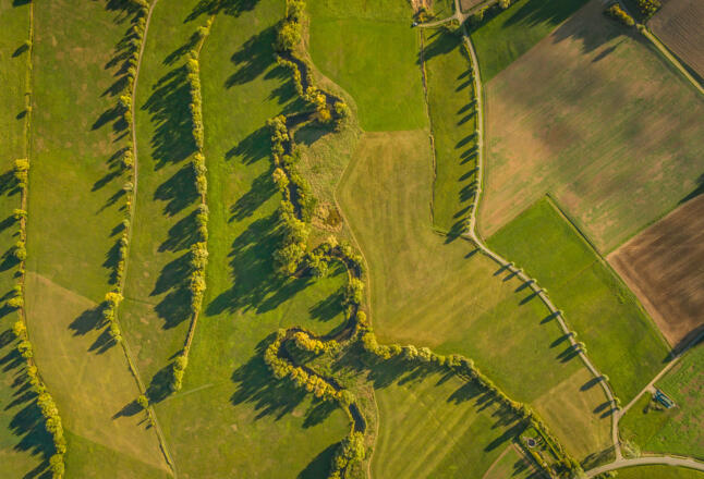 Idyllische Landschaft des Rodachtals