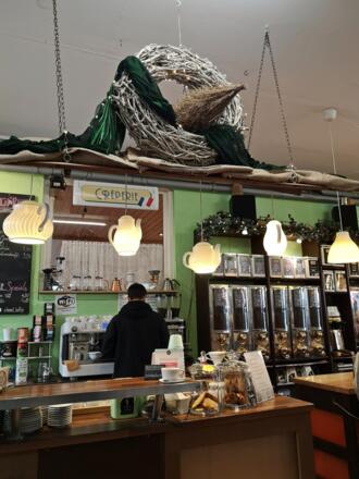Theke der Schneid-Kaffee Kaffeerösterei