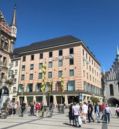 Das Ludwig Beck am Rathauseck direkt am Marienplatz