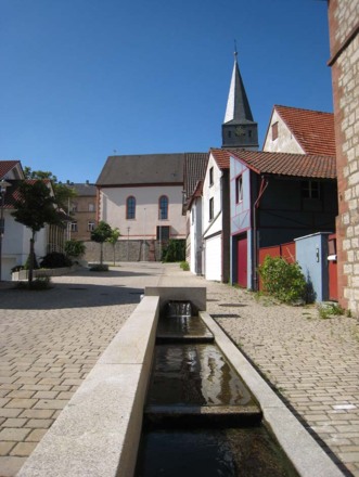 Brunnenanlage in der Herrenstraße in Gerchsheim