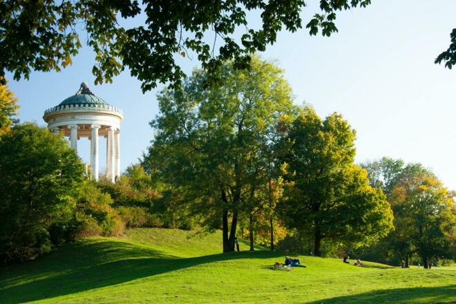 Der Monopteros im Englischen Garten