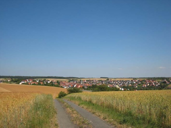 Wegabschnitt in Richtung Gerchsheim
