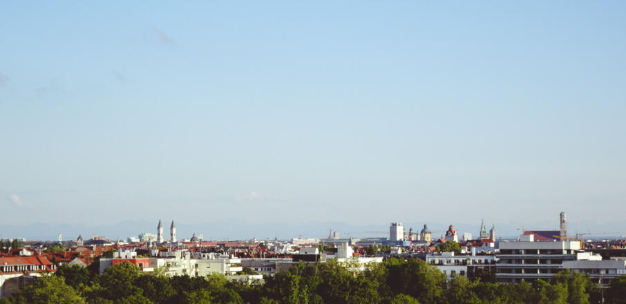 Aussicht vom Luitpoldhügel Richtung Süden