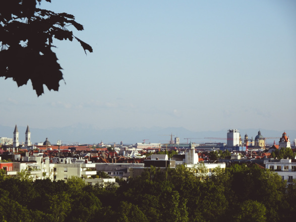 Blick vom Luitpoldhügel über die Innenstadt