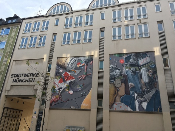 Mural von Liqen - Stadtwerke München