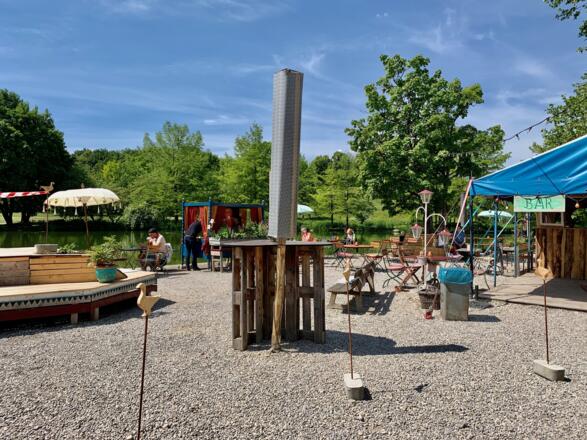 Sitzbereich des Café's