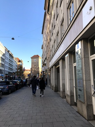 Blick in Richtung Isartor