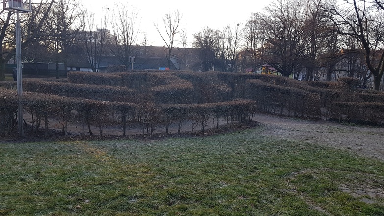 Labyrinth am Pumuckelbrunnen