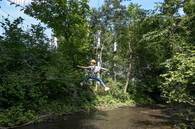 Flying Fox über die Amper