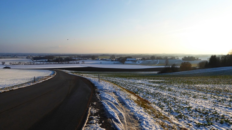 Blick in Richtung Süden bis zu den Alpen
