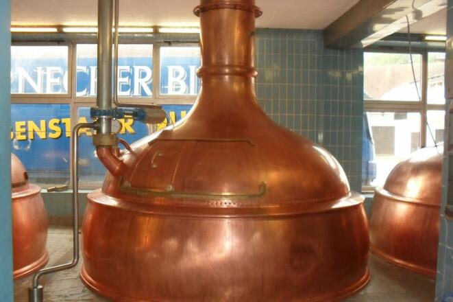 Sudkessel in der Brauerei Honreck in Elsendorf