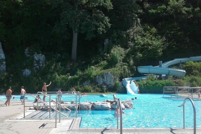 Felsenbad in Saal a, d, Donau