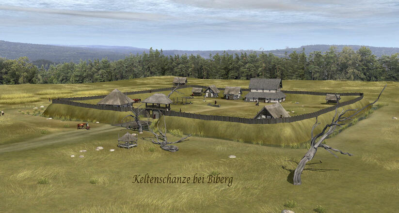 So könnte die Keltenschanze einst ausgesehen haben