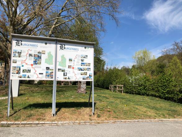 Wandertafel an der Silbermannanlage