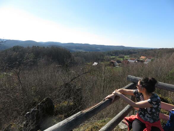 Blick vom Pfaffenstein nach Moritz