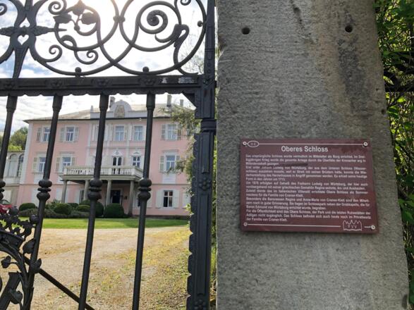 Infotafel Oberes Schloss in Mitwitz