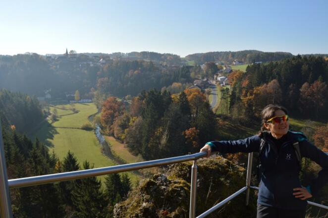 Blick vom Glockenfelsen ins Aufseßtal