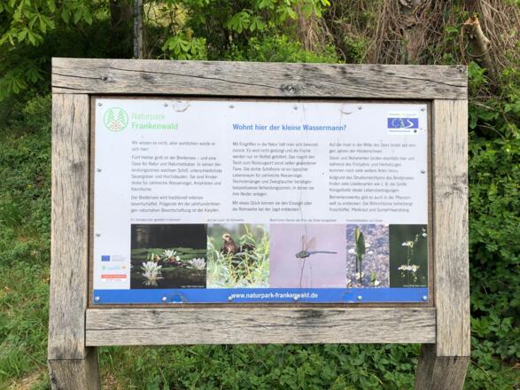 Infotafel Breitensee Naturpark Frankenwald