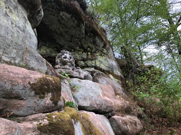 Der Steinerne Löwe bei Mitwitz