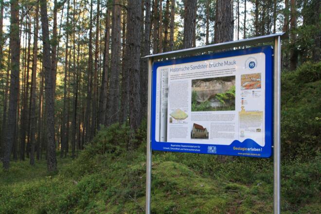 Infotafel Historische Steinbrüche Wernsbach
