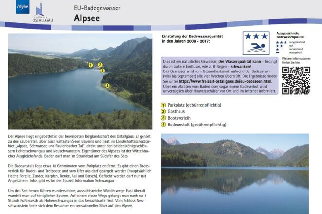 Infotafel Alpsee