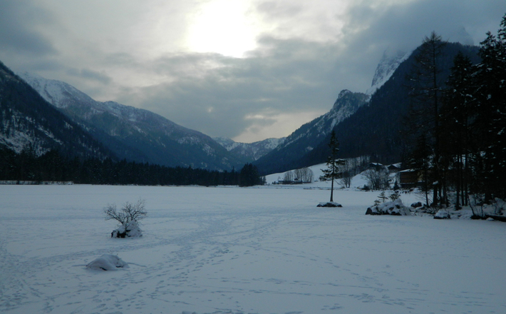 Der zugefrorene Hintersee
