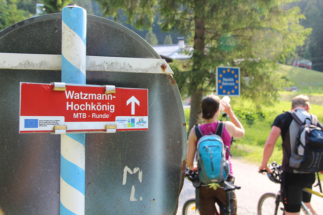 Am Hirschbichl zurück in Österreich