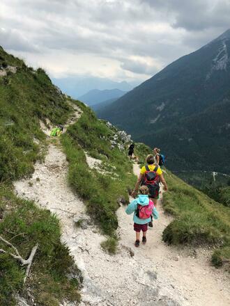 Wanderweg zurück ins Tal